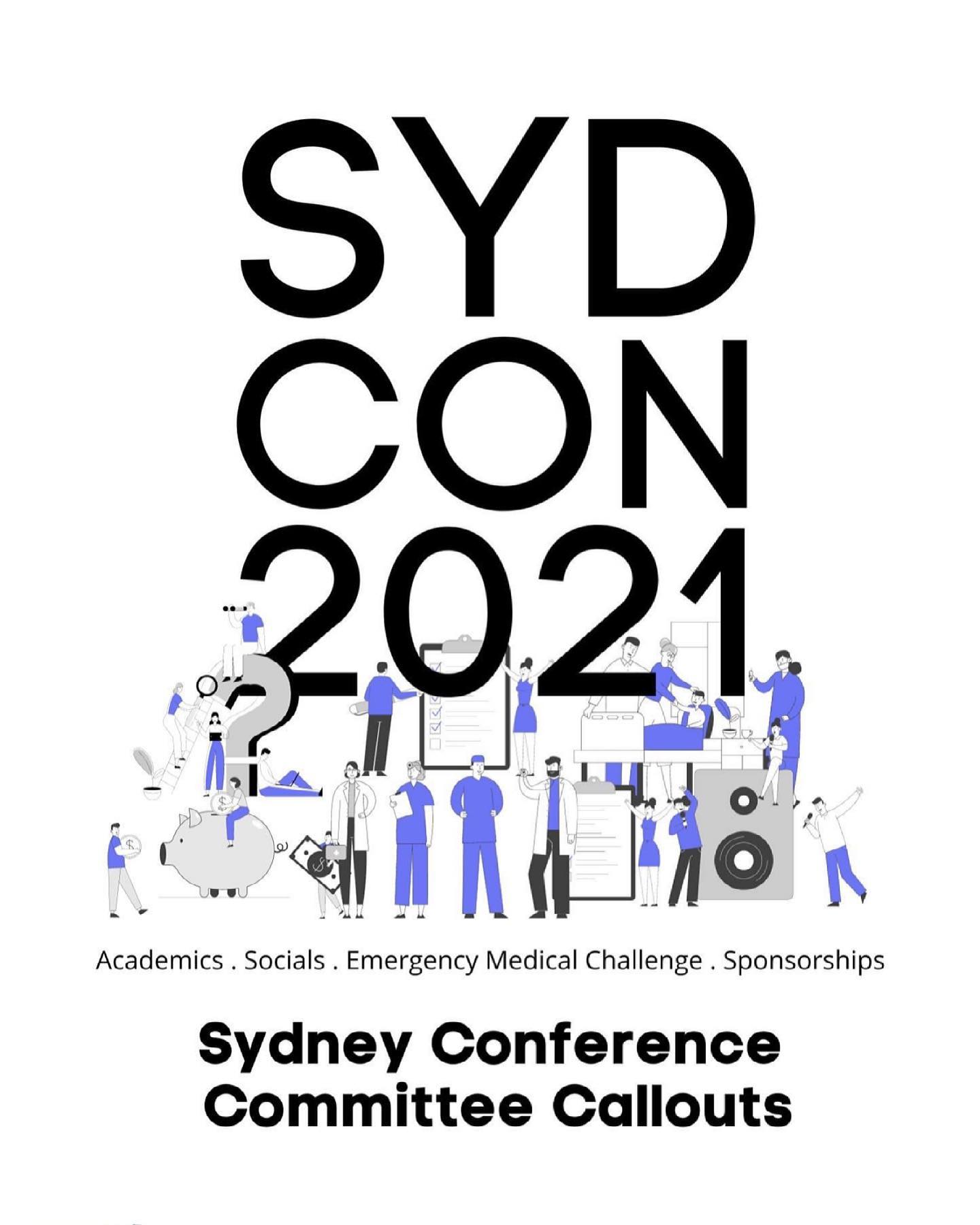 From the team that brought you the NSW Medical Students' Yacht Party, NSWMSC is proud to announce its premier event: 

The SYDNEY CONFERENCE

Combining an epic academic and social program over a huge weekend in September, this event NEEDS YOU, with positions available for:

- Academics Convenor 
- Socials Convenor
- Emergency Medical Challenge Convenor
- Sponsorship Convenor

Application form is available here: http://www.nswmsc.org.au/sydcon2021.html

We look forward to welcoming you to the team!